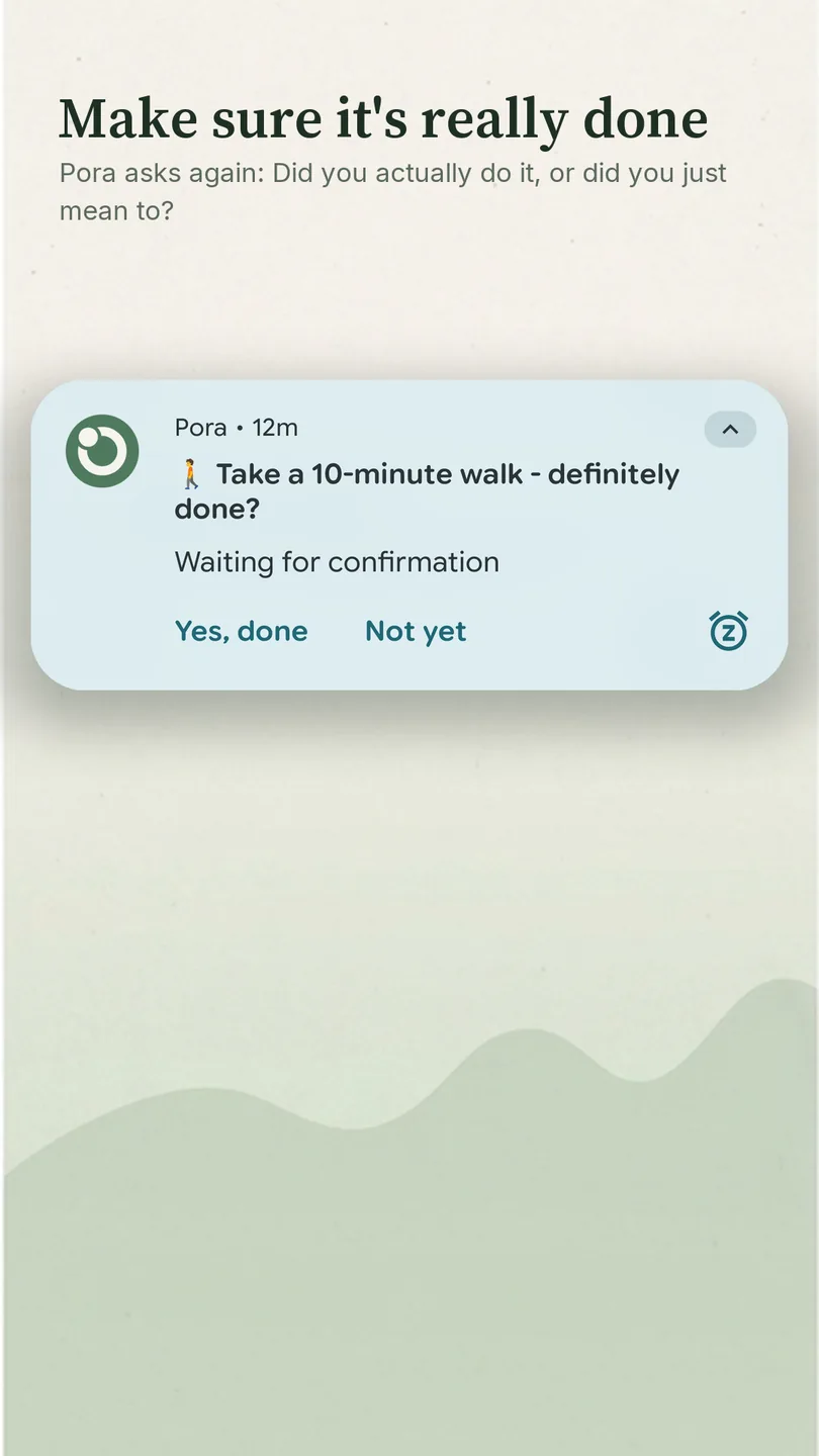 &laquo;Make sure it is really done&raquo;: the follow-up question in the shade with the answers Yes, done and Not yet
